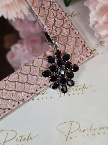 Black Snowflake Pendant